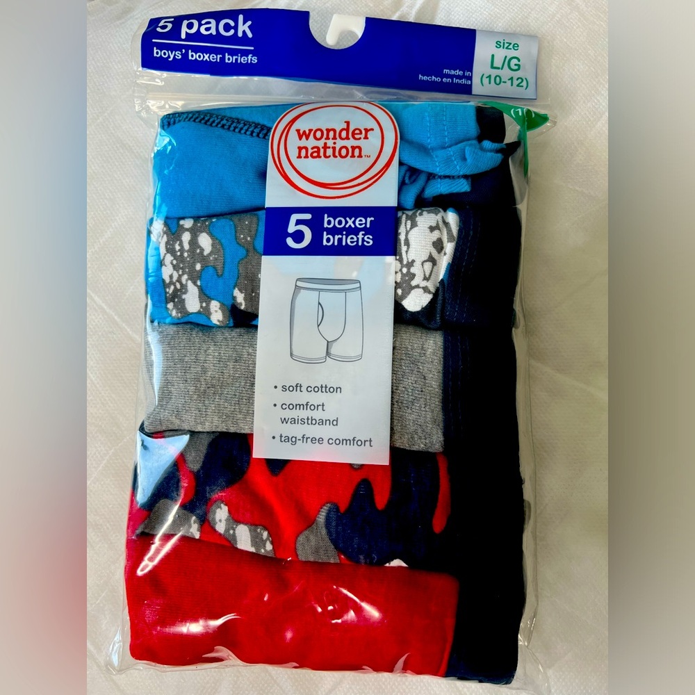 Wonder Nation Boys Briefs 5 pack